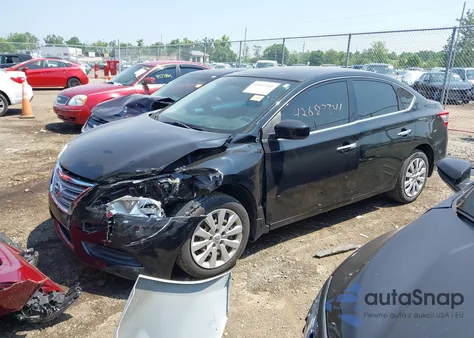 2015 Nissan Sentra Sv из США, поврежденный, VIN 3N1AB7AP2FY276507